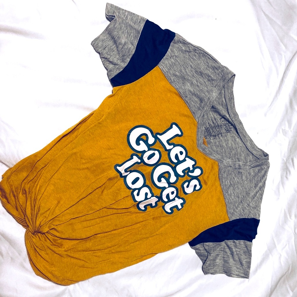 Let’s Get Lost knotted Tee